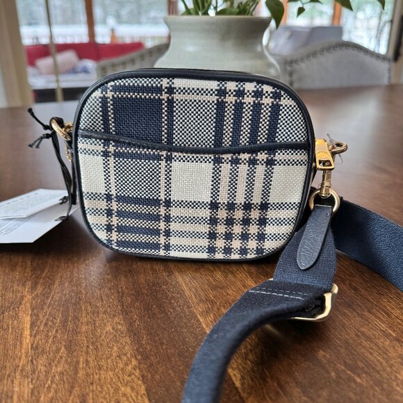 COACH Mini Dempsey Camera Bag with Garden Plaid and Coach Patch C8681 - Picture 2 of 8